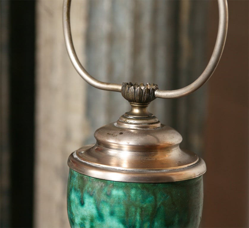 20th Century Gouda Pottery Lamp