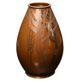 JAPANESE BRONZE WITH SILVER INLAY