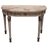 Louis XVI Style Parcel Gilt and Painted Console Table, by Jansen