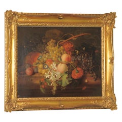 A Luscious Still Life Oil on Canvas in the Dutch Manner