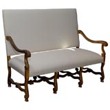 19th Century Giltwood High Back Canape