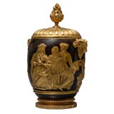 Antique 19th Century Bronze and Gilt Tobacco Pot