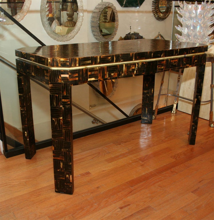 Bone inlay desk