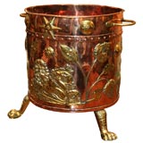 Dutch Copper and Brass Log Bin/Jardiniere, 19th Century