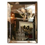 1940's Pie Crust Beveled Mirror