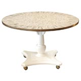 Regency Mosaic Tile Top Game Table with Accompaning Chairs