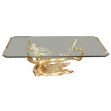 Vintage Brass Cherry Tree Coffee Table
