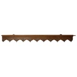 Oak Coat Rack / Shelf