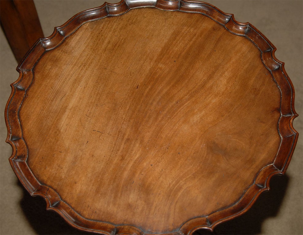 18th Century and Earlier Chippendale Pie Crust Wine Table