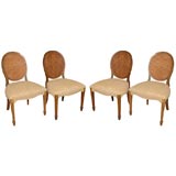 Set of Ten Edwardian Fancy Painted Chairs