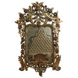 Antique 18th Century Italian Gilt Carved Mirror