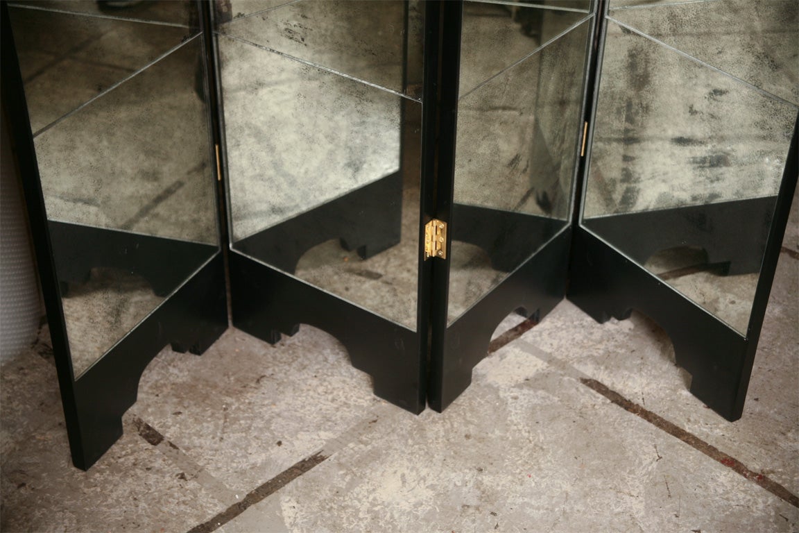 Mirrored Screen with Black Lacquer 4