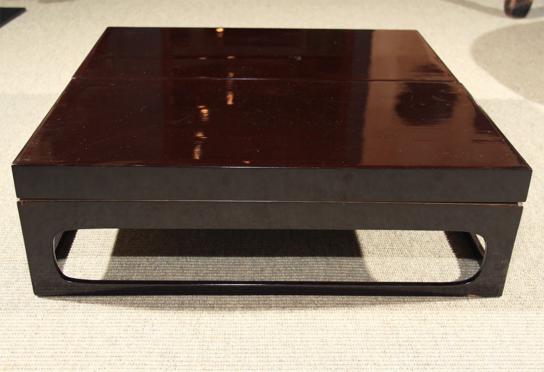Japanese Tangram Lacquer Bento Box Stand For Sale 3
