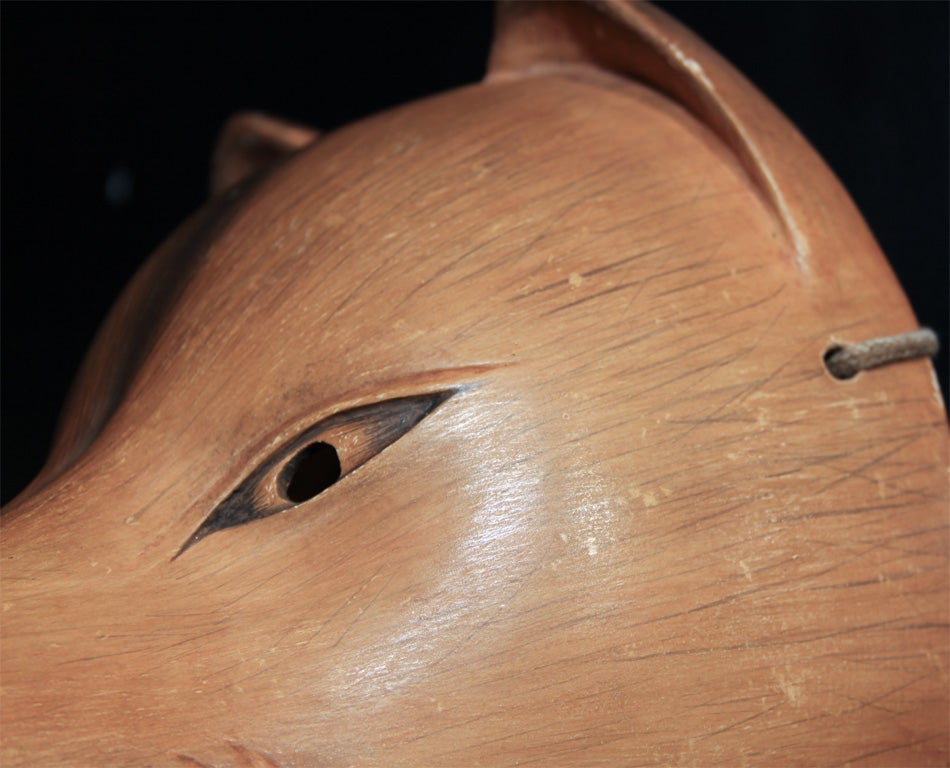 Japanese Kyogen Fox Mask 5