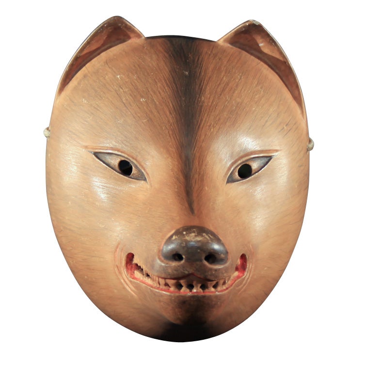 Japanese Kyogen Fox Mask