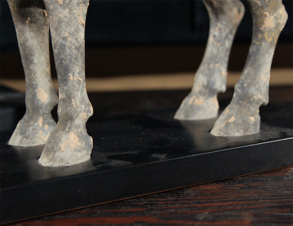 Terracotta Chinese Han Dynasty Pottery Figures of Horse & Riders