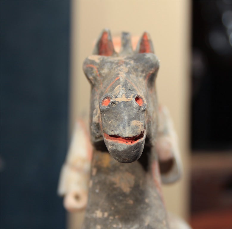 Chinese Han Dynasty Pottery Figures of Horse & Riders 2