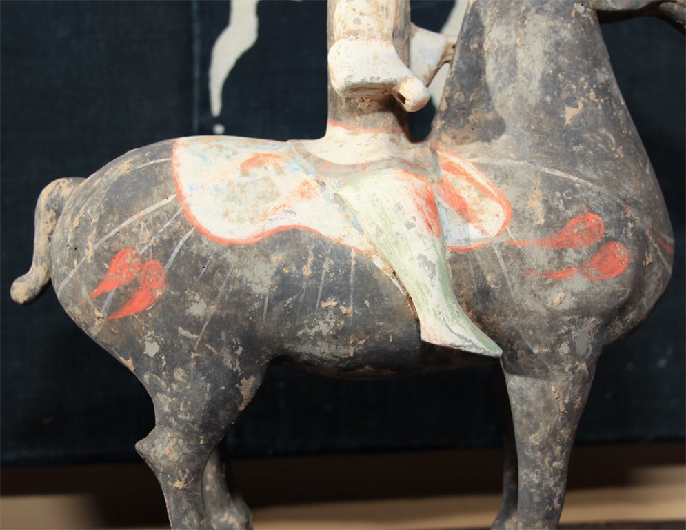 Chinese Han Dynasty Pottery Figures of Horse & Riders 4