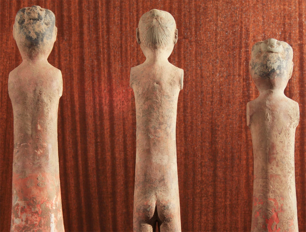 Chinese Han Dynasty Earthenware Burial Statues 5