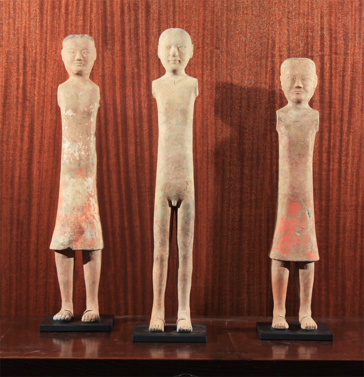Chinese Han Dynasty Earthenware Burial Statues 7