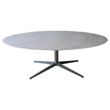 Florence Knoll Spider Base Table w. Beveled Carrara Marble Top