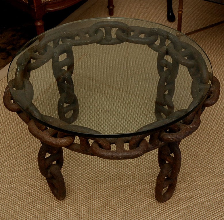 chain link coffee table