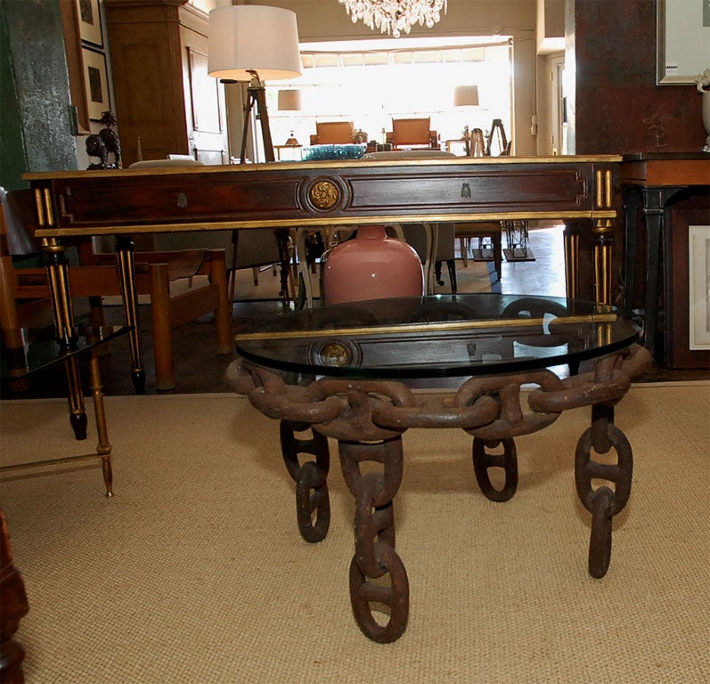 American Chain link industrial table