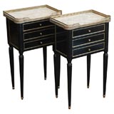 Vintage Pair of neoclassical night stands in the style of Maison Jansen