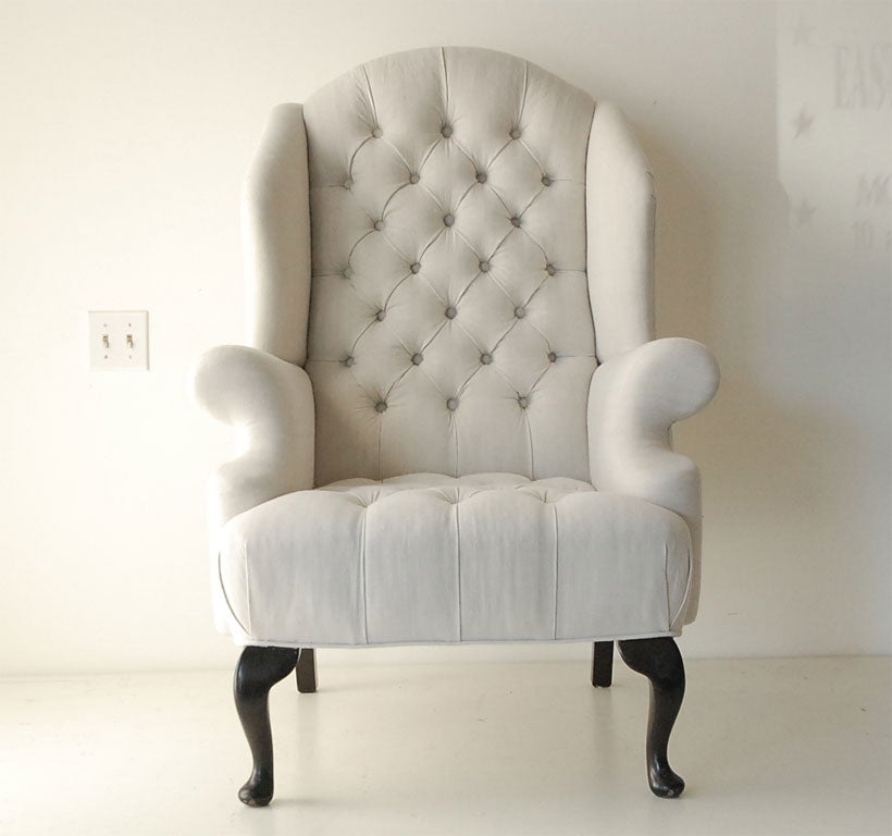 19THC NEW ENGLAND WING CHAIR