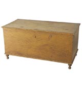 Antique EARLY 19THC ORIGINAL DECORATED/PAINTED BLANKET CHEST