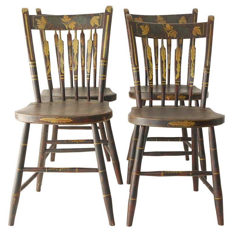 Antique Arrow Back Chairs - 35 For Sale on 1stDibs | antique arrowback ...
