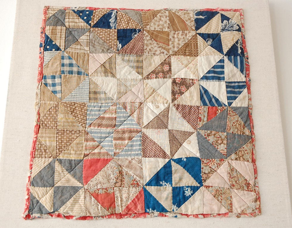 American 19TH C. DOLL QUILT ON A PROFESSIONAL MOUNT