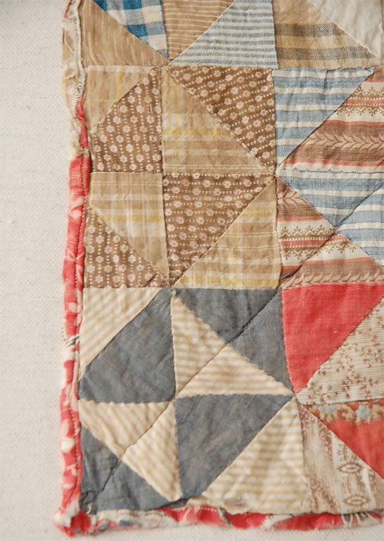 Cotton 19TH C. DOLL QUILT ON A PROFESSIONAL MOUNT