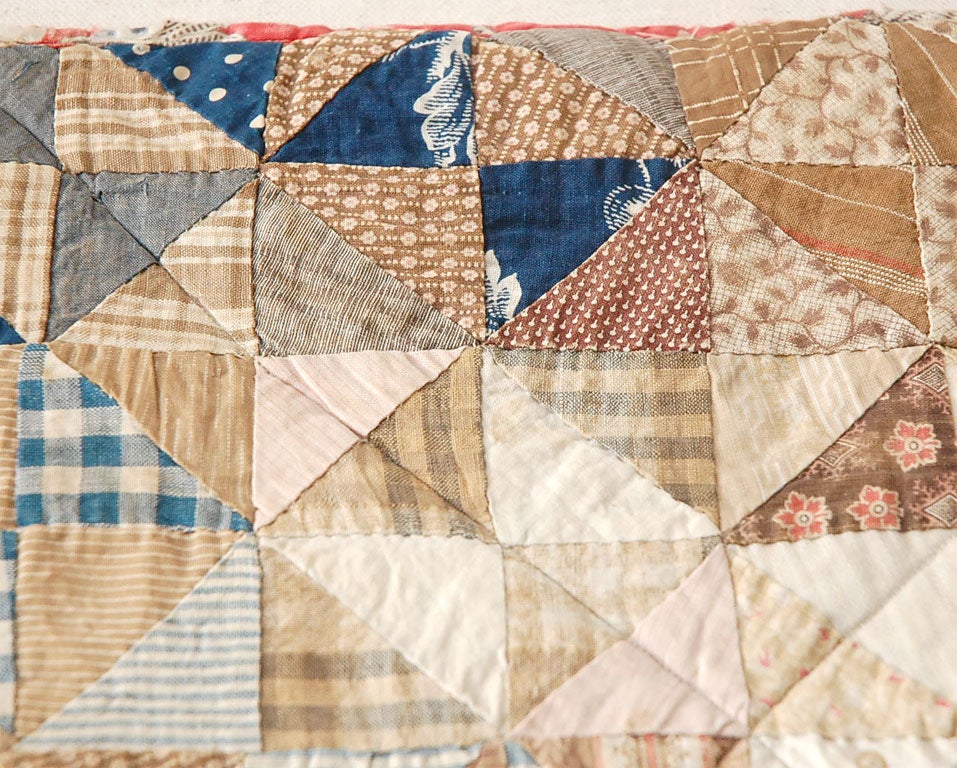 19TH C. DOLL QUILT ON A PROFESSIONAL MOUNT 3