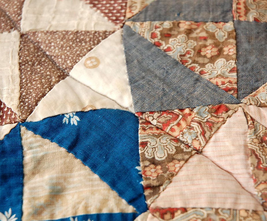 19TH C. DOLL QUILT ON A PROFESSIONAL MOUNT 4