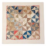19TH C. DOLL QUILT ON A PROFESSIONAL MOUNT
