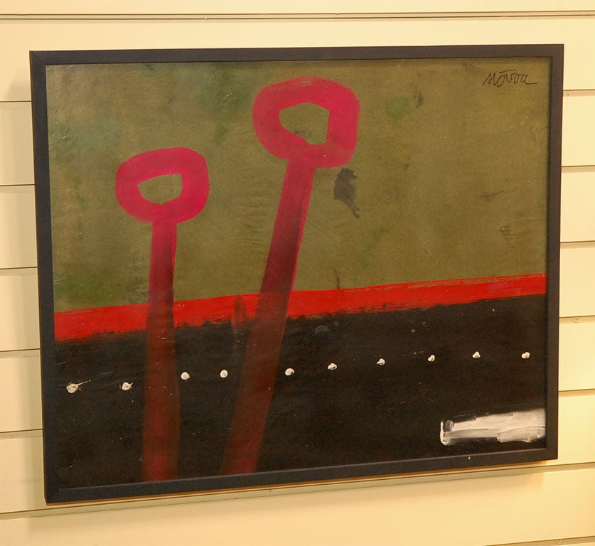 Oil on Cardboard by Leopoldo Novoa