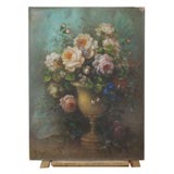 1937 Floral Oil on Board