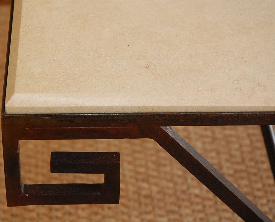 Greek Key Side Table