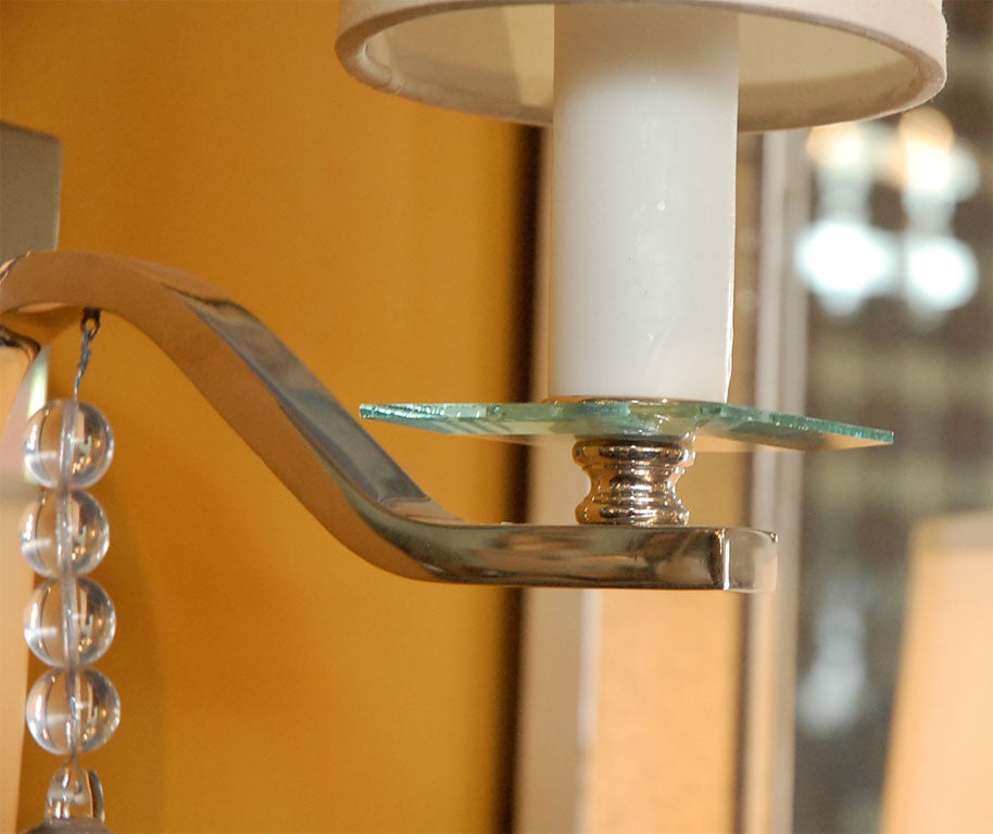 Paul Marra Design Glass Ball Sconce In Excellent Condition For Sale In Los Angeles, CA