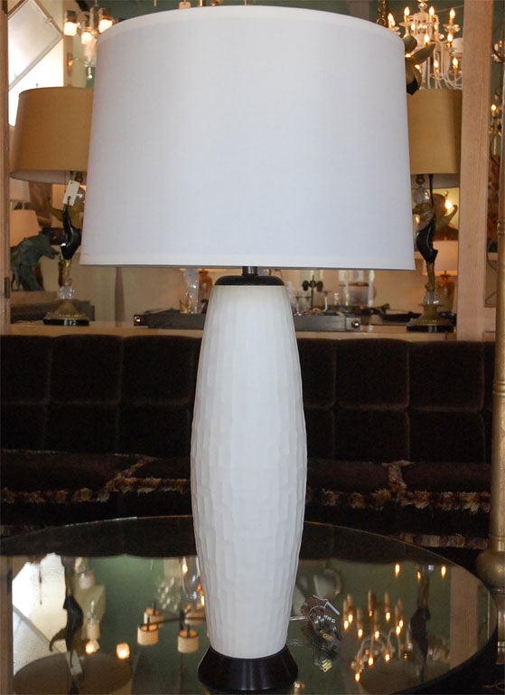 Pair of Italian Glass Table Lamps 4