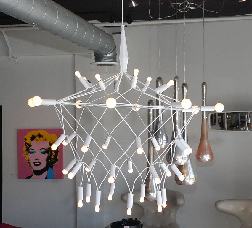 White Orbit Chandelier