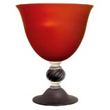 HUGE  SEGUSO VETRI DI ARTE  SCAVO (opaque)  GLASS  URN