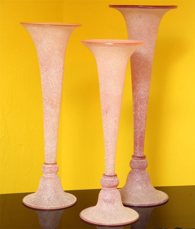REDUCED!!!SEGUSO SCAVO VASES(OR CANDELABRAS)