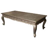 ANGLO-INDIAN PERIOD SILVER REPOUSSE COFFEETABLE