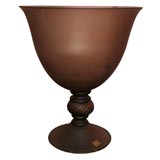HUGE  SEGUSO VETRI DI ARTE  SCAVO(opaque) GLASS  URN