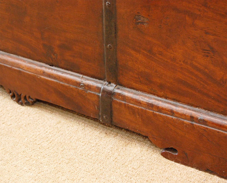 19th Century Anglo-Indian Teak Tea Chest or Trunk 3