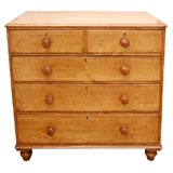 Early 19th Century Fiddleback Ash Chest