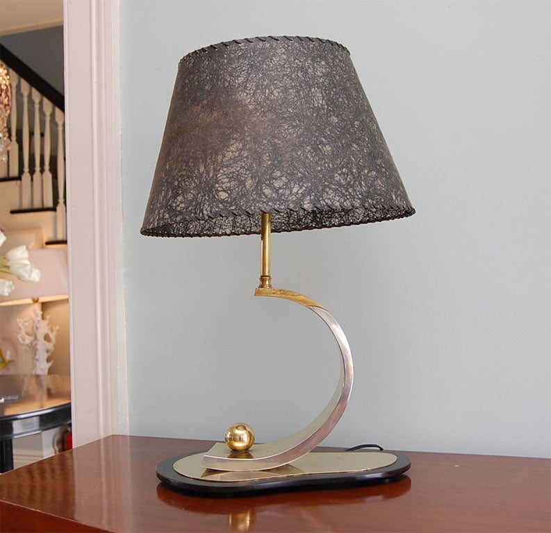 American Rare and Exceptional Sculptural Table lamp by James B. Hamlin