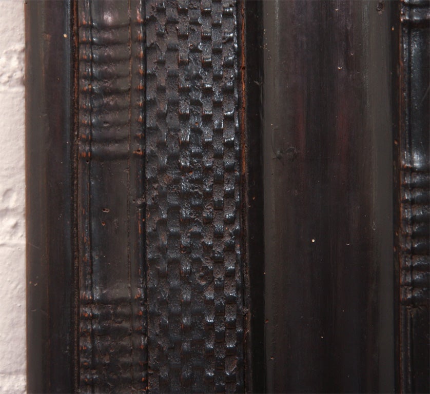Antique Ebonized Flemish Mirror 1